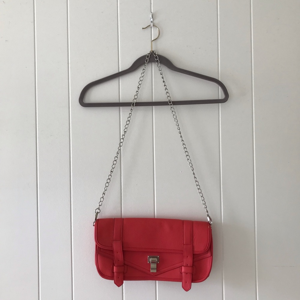 Leather coral purse